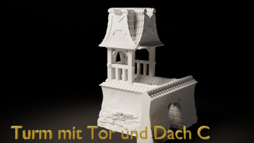 Mauerset 2 - Turm mit Tor